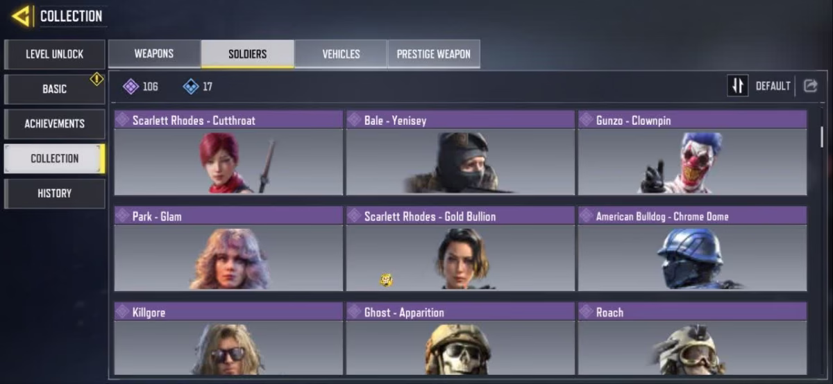 اکانت کالاف دیوتی موبایل کد 1283 5