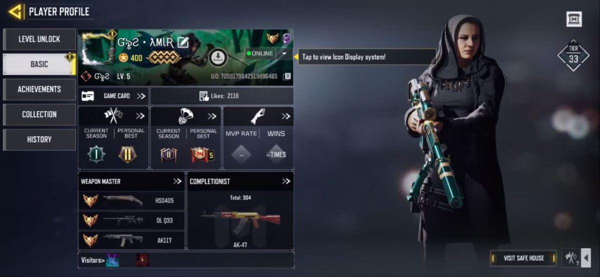 اکانت کالاف دیوتی موبایل کد 1283 2