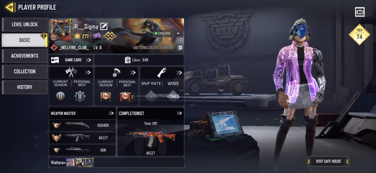 اکانت کالاف دیوتی موبایل کد 1315 2