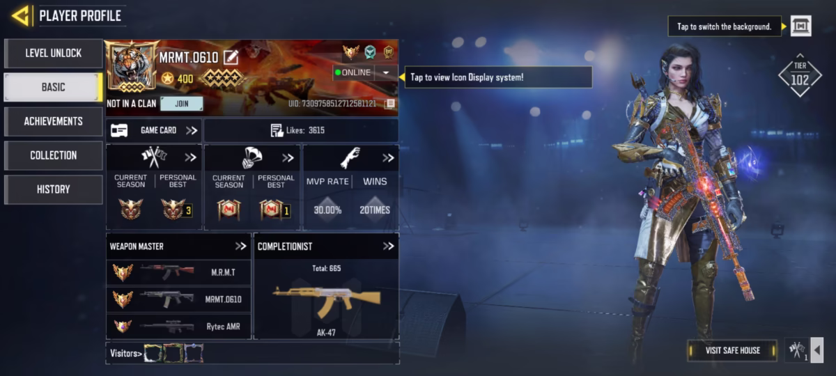 1000007621 اکانت کالاف دیوتی موبایل کد 1301