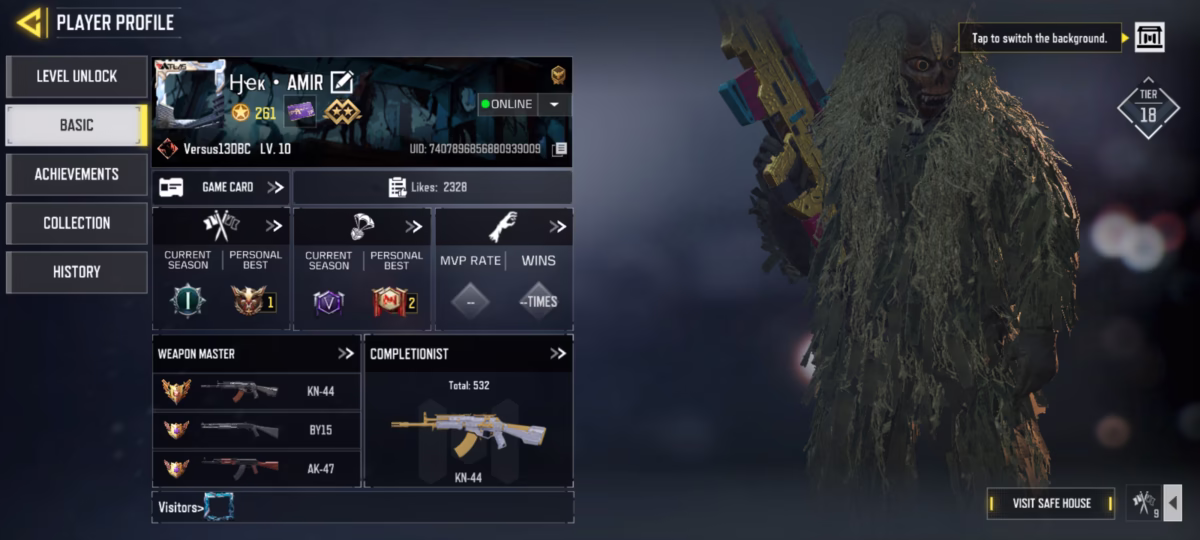 اکانت کالاف دیوتی موبایل کد 1358 2