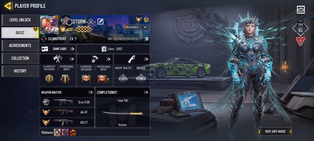 اکانت کالاف دیوتی موبایل کد 1329 2