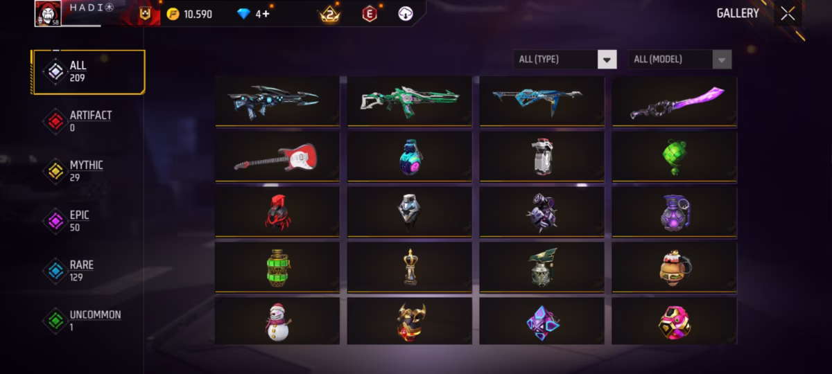 اکانت فری فایر کد 3053 2