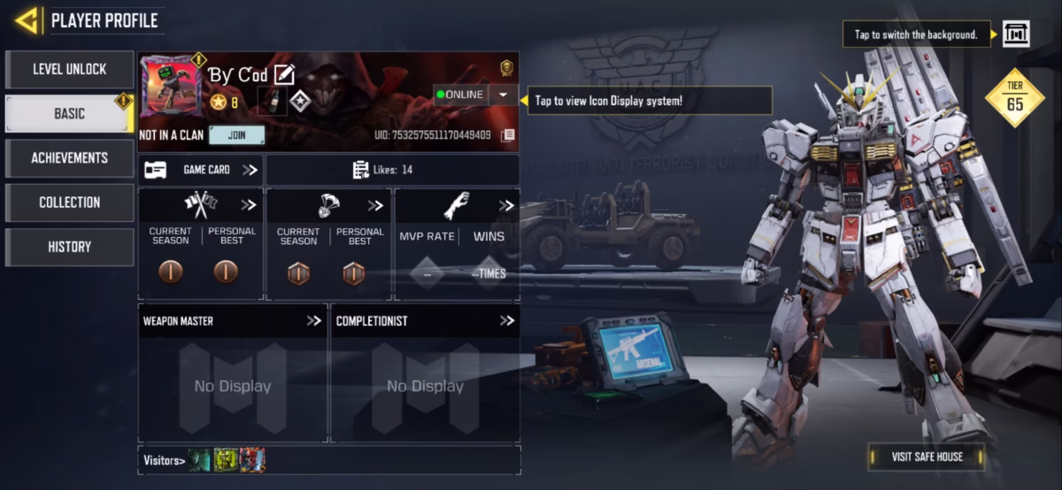 اکانت کالاف دیوتی موبایل کد 1322 2