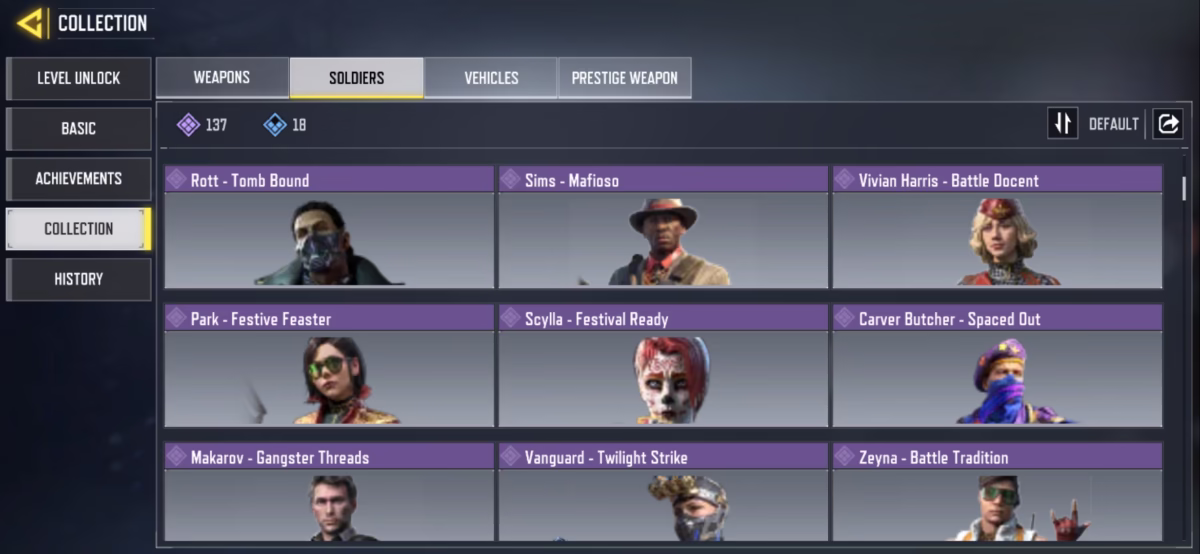 اکانت کالاف دیوتی موبایل کد 1324 5