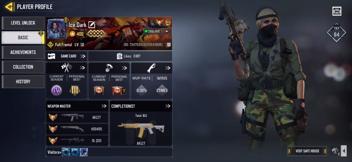 اکانت کالاف دیوتی موبایل کد 1332 2