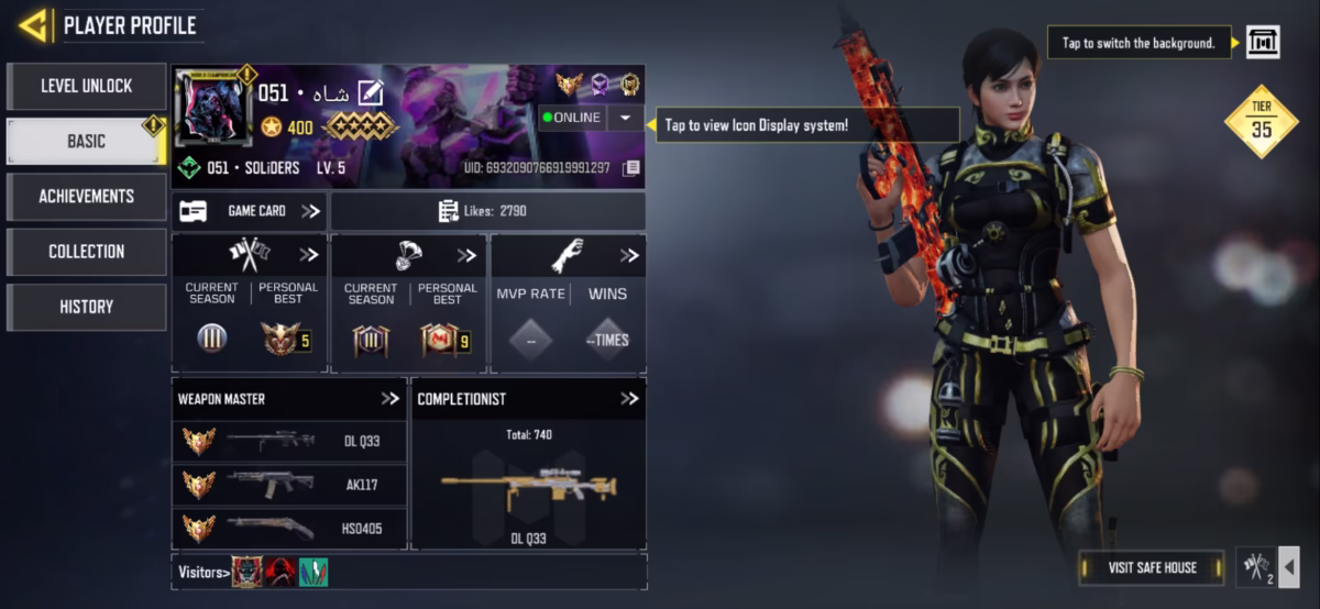 اکانت کالاف دیوتی موبایل کد 1340 2