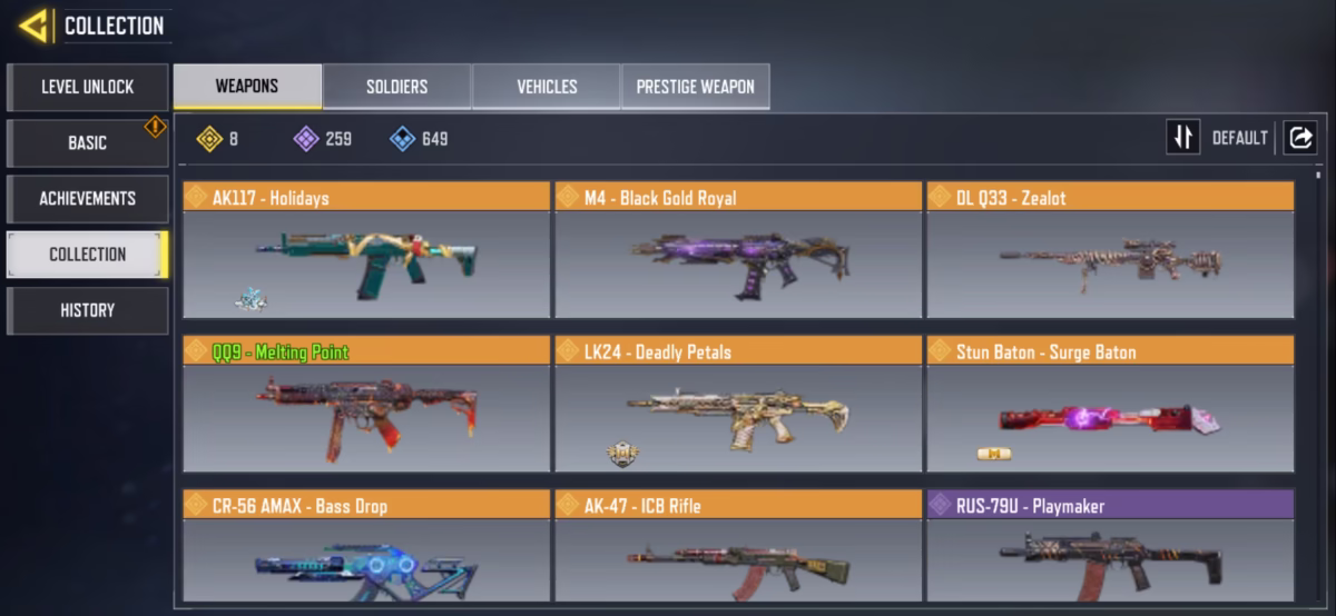 اکانت کالاف دیوتی موبایل کد 1340 3