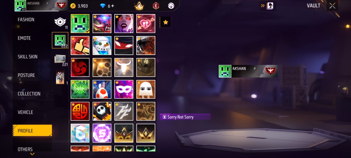 اکانت فری فایر کد 3051 4