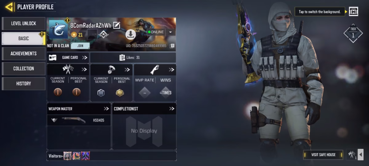 اکانت کالاف دیوتی موبایل کد 1325 2