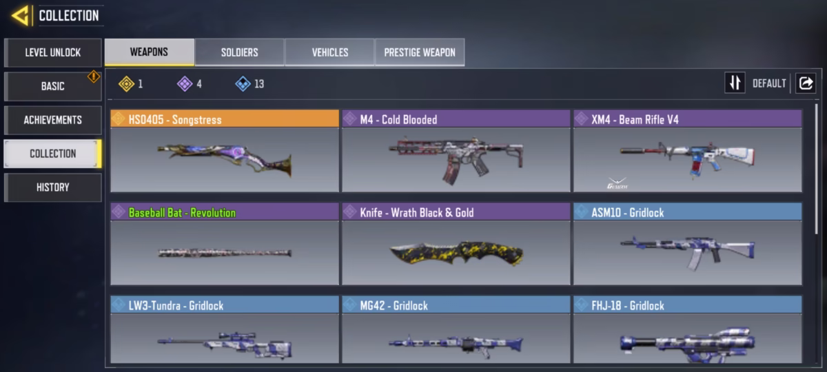 اکانت کالاف دیوتی موبایل کد 1325 3