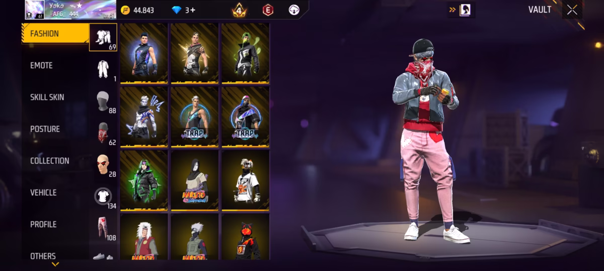 اکانت فری فایر کد 3055 3