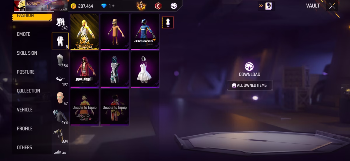 اکانت فری فایر کد 3048 4