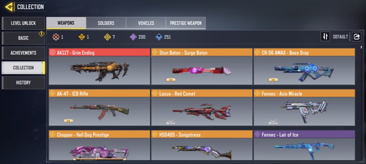 اکانت کالاف دیوتی موبایل کد 1307 2