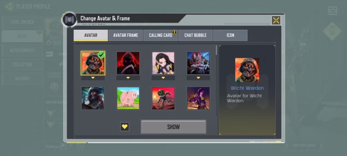 اکانت کالاف دیوتی موبایل کد 1307 4