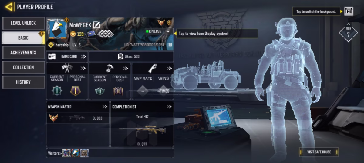 اکانت کالاف دیوتی موبایل کد 1316 2