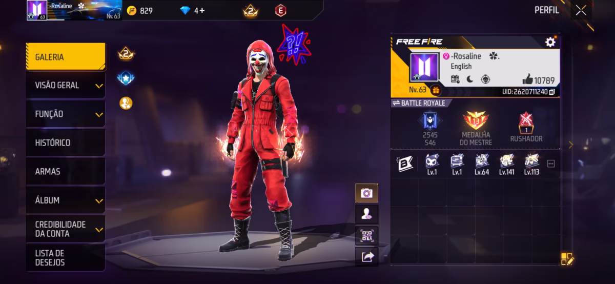 اکانت فری فایر کد 3057