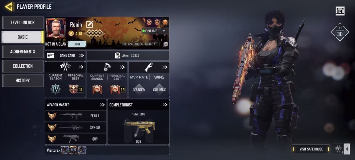 اکانت کالاف دیوتی موبایل کد 1368 2