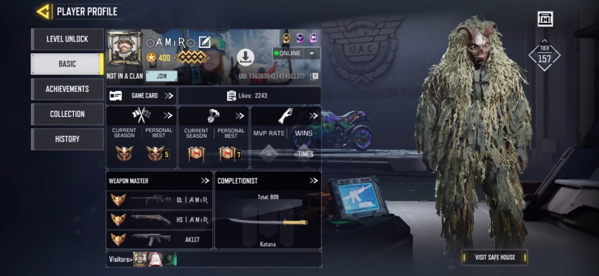 اکانت کالاف دیوتی موبایل کد 1374 2