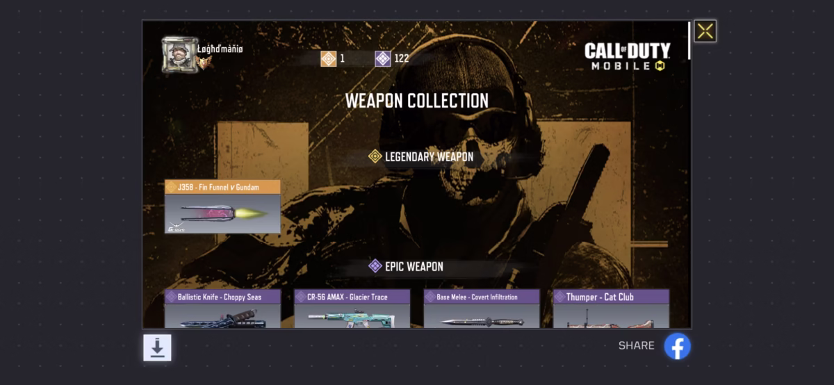 اکانت کالاف دیوتی موبایل کد 1394 - تصویر 2