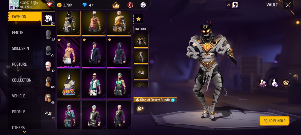 اکانت فری فایر کد 3065 - تصویر 3