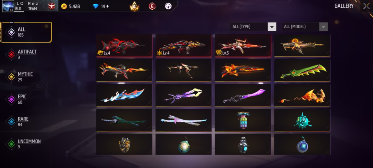 اکانت فری فایر کد 3086 - تصویر 2