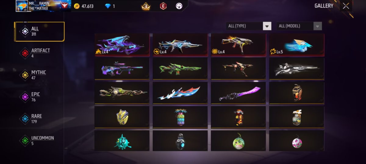 اکانت فری فایر کد 3080 - تصویر 2