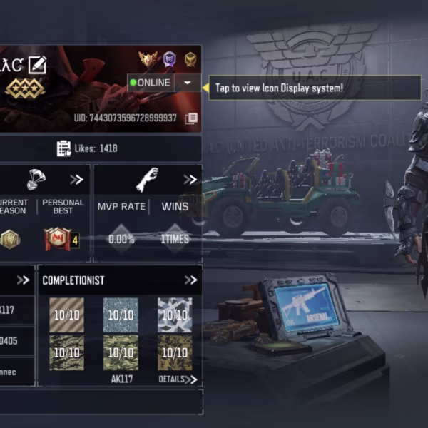 اکانت کالاف دیوتی موبایل کد 1536