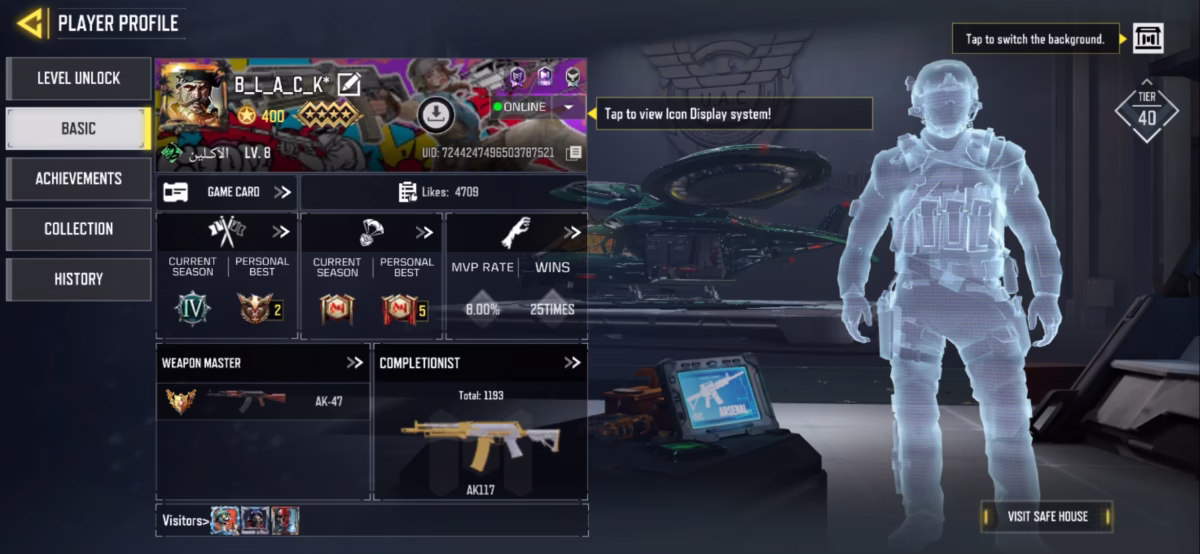 اکانت کالاف دیوتی موبایل کد 1545 - تصویر 4