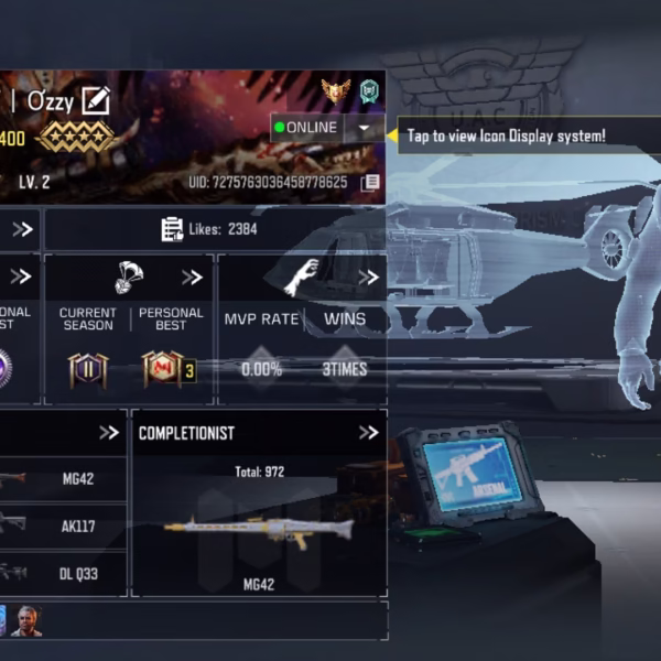 اکانت کالاف دیوتی موبایل کد 1558