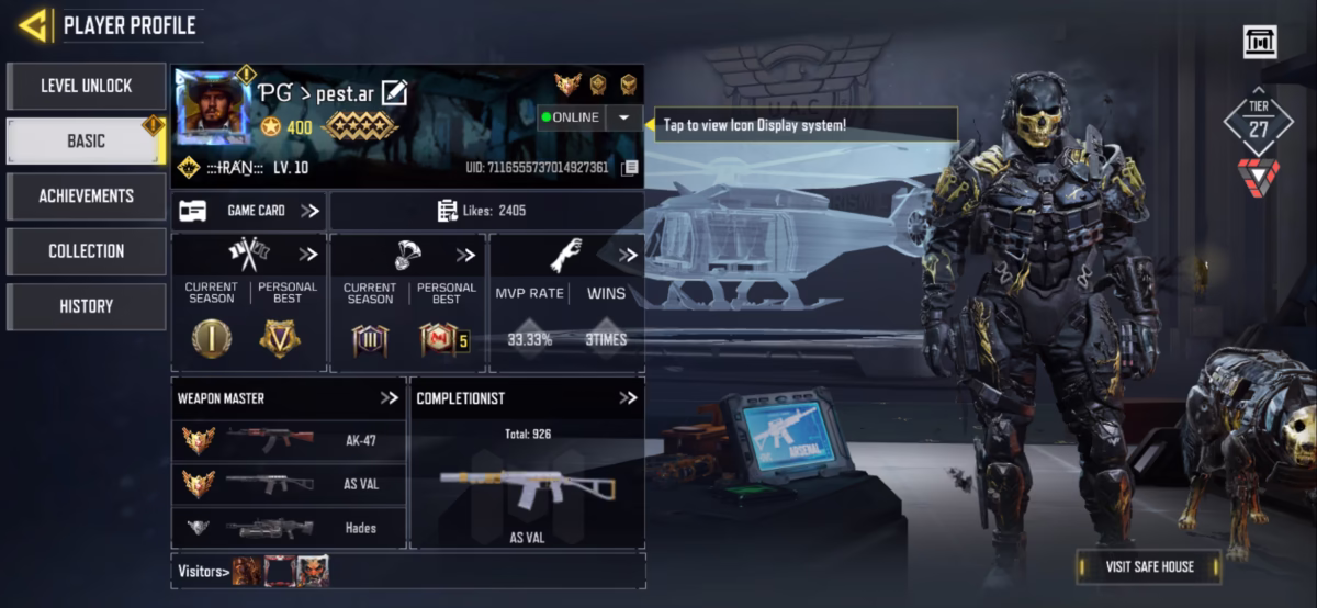 اکانت کالاف دیوتی موبایل کد 1556 - تصویر 4