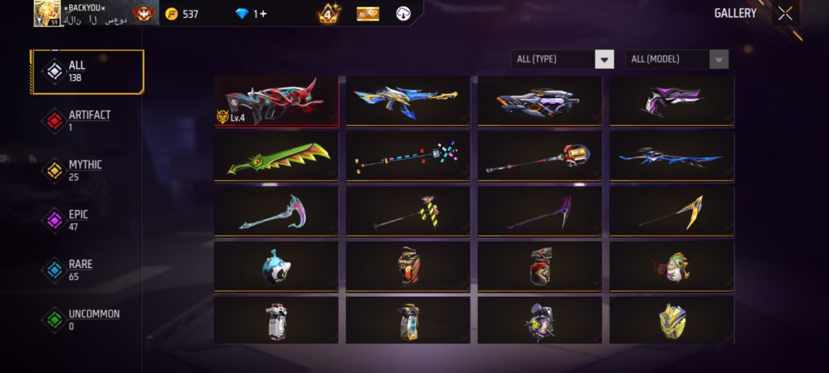 اکانت فری فایر کد 3083 - تصویر 2