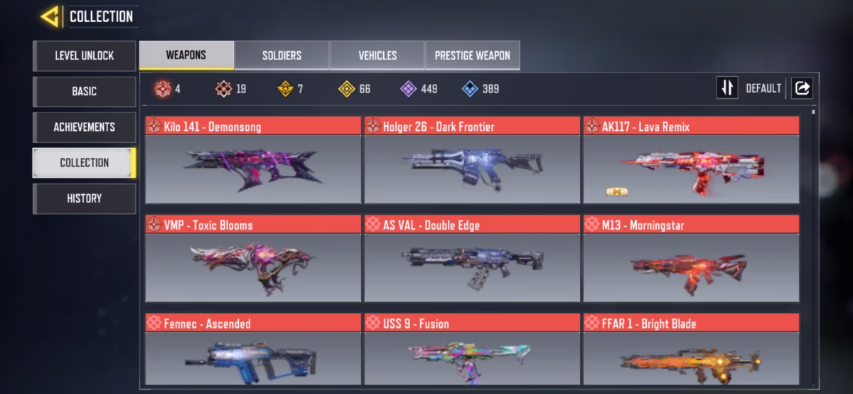 اکانت کالاف دیوتی موبایل کد 1550 - تصویر 2