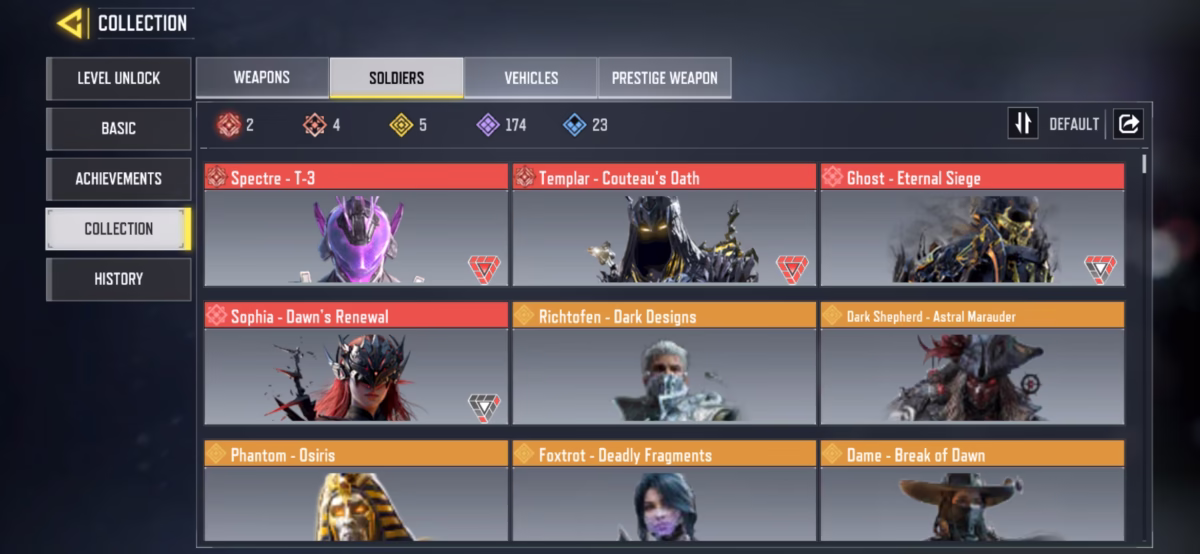 اکانت کالاف دیوتی موبایل کد 1550 - تصویر 3