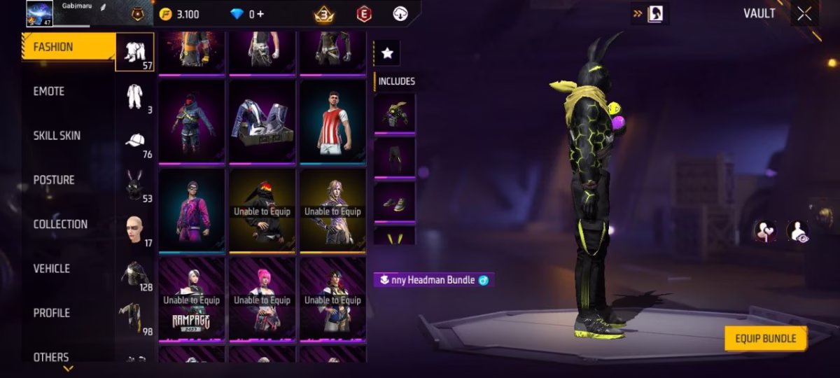 اکانت فری فایر کد 3091 - تصویر 2