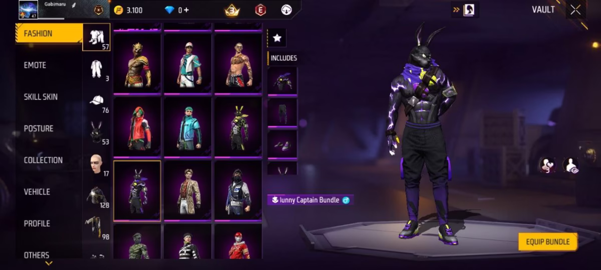 اکانت فری فایر کد 3091 - تصویر 4